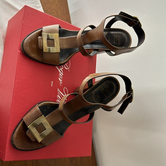 ROGER VIVER Cubiste sandals so 40 - Picture 5 of 10